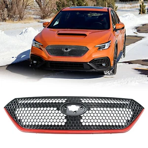 Parrilla de parachoques delantero para Subaru WRX Sport 2022-2023 negra con moldura roja - Imagen 1 de 9