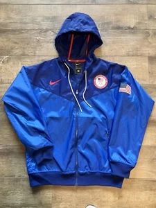Nike Mens 2020 Olympic Team USA Windrunner Hooded Jacket Sz M - Picture 1 of 5