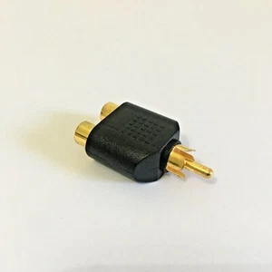 DOPPINO SDOPPIATORE RCA SPLITTER AUDIO/VIDEO 2 IN 1 RCA MALE 2 RCA FEMALE - Foto 1 di 3