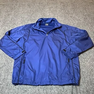 Nike Golf Jacket Mens Large Dri Fit Pullover Long Sleeve Mesh Lined - Picture 1 of 10
