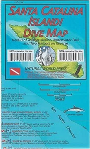 Santa Catalina Island Dive Map Waterproof Map by Frank Nielsen - Imagen 1 de 2