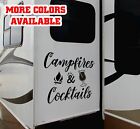 RV vinyl decal graphics large sticker campfires and cocktails slide door wall