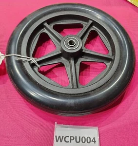 WCPU007 - Wheelchair Walker Wheel Caster Solid Black 8 inch Qty 1 - Used - Picture 1 of 3
