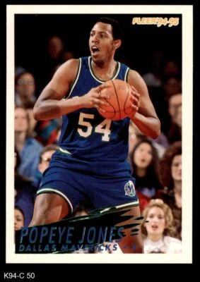 1994 Fleer #50 Popeye Jones Mavericks Murray St 8 - NM/MT - Image 1 of 2