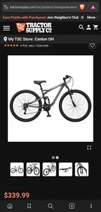 Mongoose 27.5" Mountain Full Suspension Tervane - Picture 1 of 2