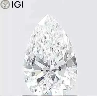 Lab Grown 1.52 PEAR SHAPE IGI Certified CVD Diamond H Color VS1 Clarity - Image 1 of 4