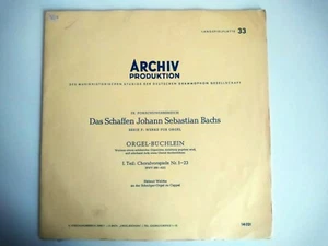 Archiv IX Johann Sebastian Bach Organ Works Orgel-Buchlein 12" Vinyl Record - Picture 1 of 5