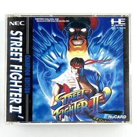 Street Fighter II' Champion Edition PC Engine HuCARD Japanese