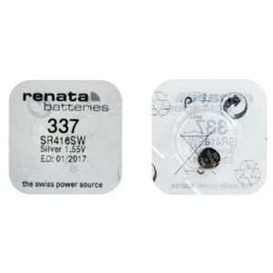V 337 SR 416SW 1.55V, 8.3mAh Pila Ossido di argento PER APPARECCHI ACUSTICI - Imagen 1 de 1