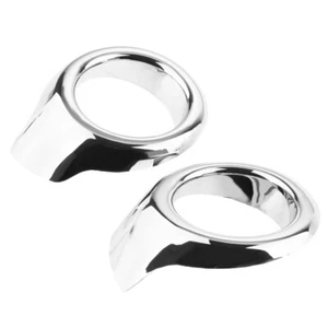 1 Pair of Chrome Front Fog Light Lamp Cover Trim Eyebrows for Ford EcoSport - Picture 1 of 5