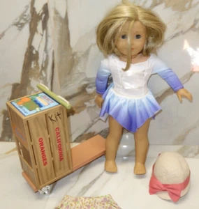 AMERICAN GIRL KIT KITTREDGE 18" DOLL Retired With Other Outfit and Cart Lot - Picture 1 of 11