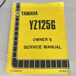 Yamaha YZ125G Owners Service Manual 3R3-28199-10 Yellow OEM GENUINE - Picture 1 of 8
