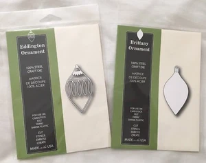 NEW Poppystamps Craft Die EDDINGTON & BRITTANY ORNAMENT Style No 942 938 - Picture 1 of 2