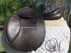 17" COUNTY STABILIZER XTR close contact jumping saddle- XN tree-WOOL FLOCKED - Picture 1 of 12