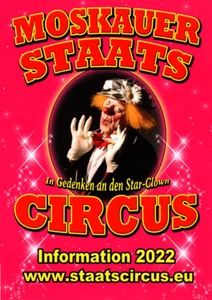 Moskauer Staatscircus - Werbebroschüre 2022 - Bild 1 von 1