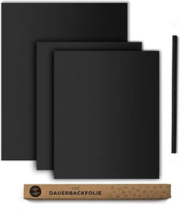 tastory® Set of 3 - Black Permanent Baking Film for Oven - Picture 1 of 8