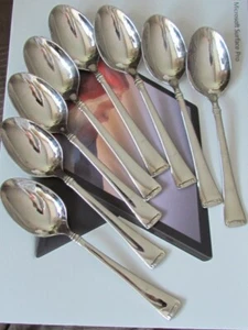 8 Angelico Zwilling J.A. Henckel's Lot Set Soup Spoons Stainless Steel Glossy - Picture 1 of 5