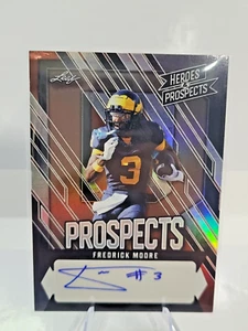 2024 Heroes & Prospects Fredrick Moore Bronze Prospects Auto 68/99 U of MICH - Imagen 1 de 2