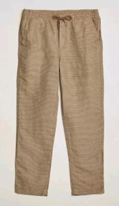 Polo Ralph Lauren Tailored Slim Fit Prepster V2 Linen Dogstooth Pants Brown 2XL - Picture 1 of 12