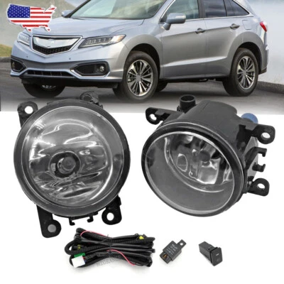Kit de interruptor de fiação de lâmpada de neblina para parachoque dianteiro para Acura RDX 2010-2016 2017 2018 - Imagem 1 de 4