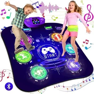 Bluetooth Tanzmatte Mädchen Kinder Spielzeug Spielmatte mit 6 LED Leuchten,Matte - Bild 1 von 7