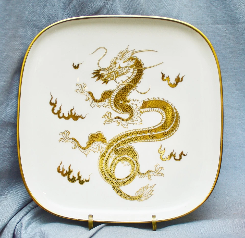 Bol Rosenthal, Dragon, Or, Département D'Art Selb, 1944, 18,4 Cm - Photo 1/4