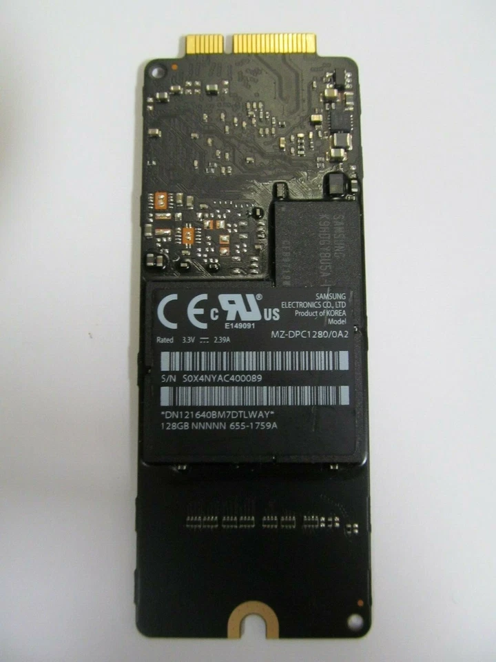 Samsung SSD 128gb MZ-DPC1280/0A2 Apple MacBook Pro Retina Mid 2012 to 2013 - Image 1 of 1