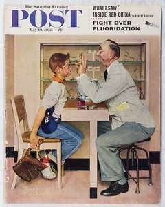 MAY 19 1956 Eye Doctor NORMAN ROCKWELL SATURDAY EVENING POST FULL MAG M536 - Picture 1 of 19
