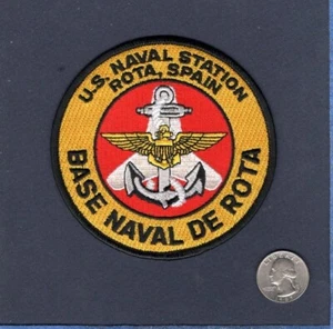 NAVSTA Naval Station ROTA SPAIN US NAVY NAS Squadron Base Patch - Picture 1 of 1