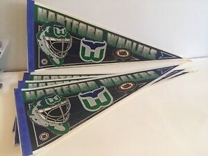 Hartford Whalers Vintage 1990s Collectible HOCKEY Pennant NHL Wincraft