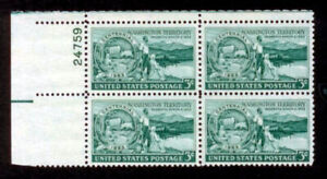US #1019 Washington Territory, Plate Block of 4, MNH Stamps