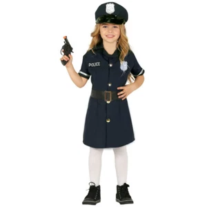 Polizeikostüm Mädchen Polizei Kinderkostüm Uniform Polizistin Kostüm 110-115cm - Bild 1 von 1