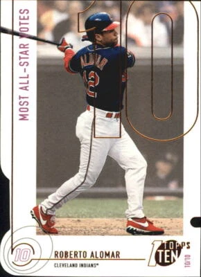 2002 Topps Ten Die Cuts #110 Roberto Alomar AS VOTE Card - Image 1 of 2