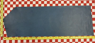 HORWEEN TROPICAL BLUE TUMBLED ESSEX 4 oz. LEATHER 32"x11" NAT. QLTY  - Image 1 of 4