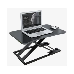 Ergonomische schwarze höhenverstellbare Sitz Steh Konverter Monitor Erhöhung - Bild 1 von 3