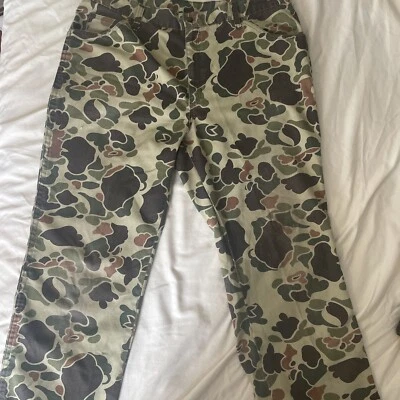 VTG Walls Duck Camo Pants Size 40 Made USA 1970s Worn Broken In *DAMAGED* - Image 1 of 4