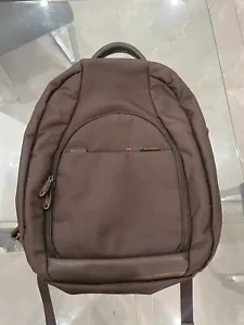 Samsonite Pro-DLX Premium Laptop w/ Leather Accents Backpack 15" Brown - Picture 1 of 11