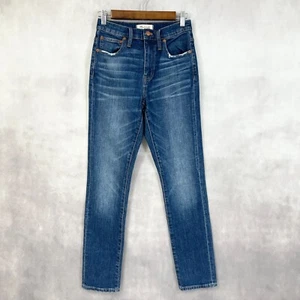 Madewell Womens Jeans Size 23 The High Rise Slim Boy Jean Milton Wash Stretch - Picture 1 of 13
