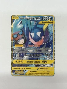 Asms GreninjaGX PS8200 Gold Metall Pokémon Karte - Sammlerstück Geschenk Display - Bild 1 von 4