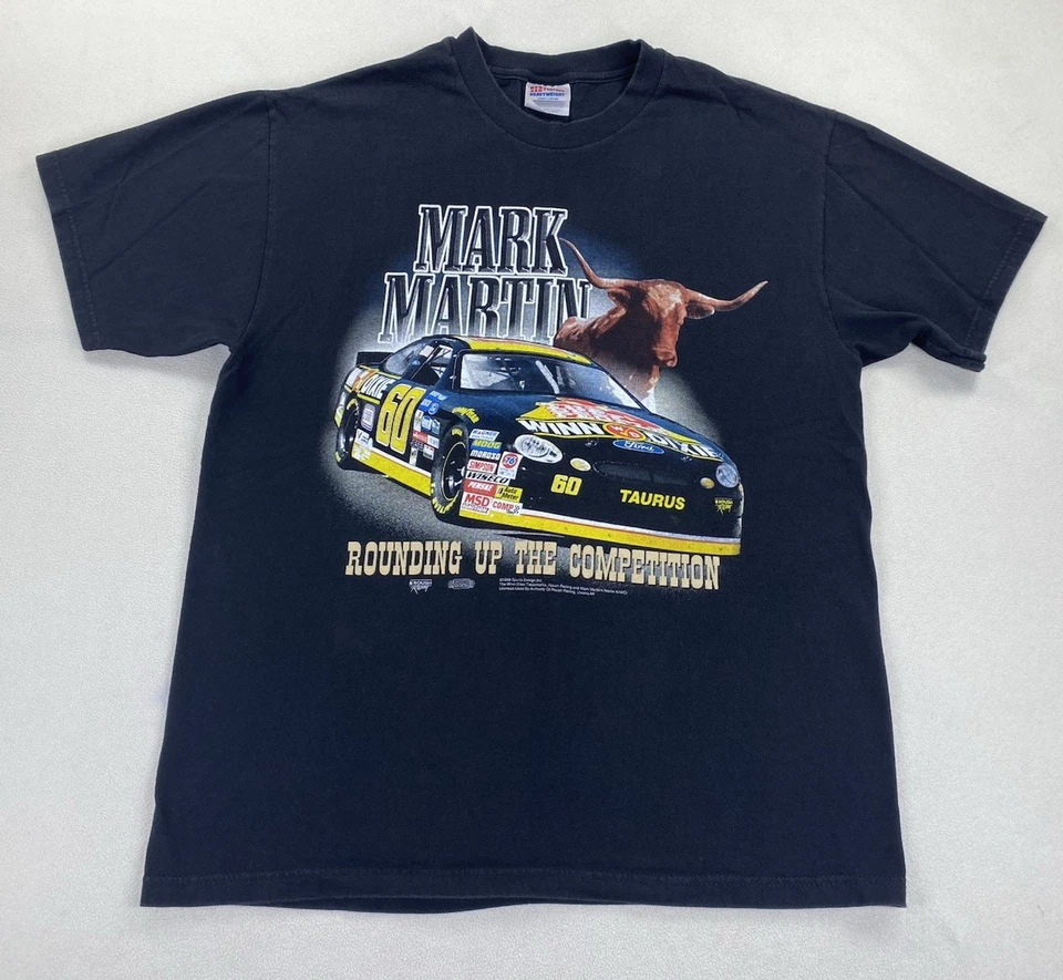 Camiseta De Colección Nascar Mark Martin L Winn Dixie Beef Roundin Up Competition 1998 Foto 1 de 4