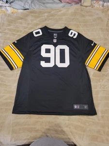 3XL TJ Watt #90 Vapor FUSE  Jersey Black Elite Quality Pittsburgh Steelers  - Picture 1 of 22