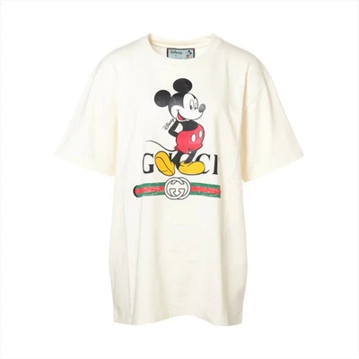 Camiseta masculina Gucci x Disney algodão XS creme 565806 Mickey Mouse - Imagem 1 de 4