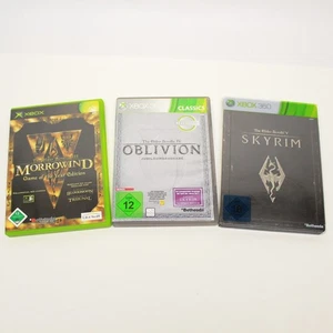 The Elder Scrolls Morrowind GOTY (Xbox) + Oblivion Jubi + Skyrim (Xbox 360)  - Bild 1 von 6
