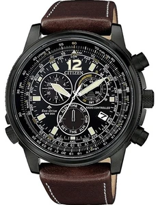 Nuevo Reloj Hombre $575 Citizen Sky Cronógrafo Piloto Radiocontrolado CB5865-15E - Imagen 1 de 4