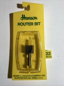 Henry L. Hanson #22 Router Bit 3/4" Straight Bit Two Flukes 1/4" Schaft Neu - Bild 1 von 7
