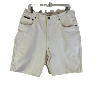 Винтажные мужские белые джинсовые шорты 90-х Calvin Klein 34 США - Изображение 1 из 4