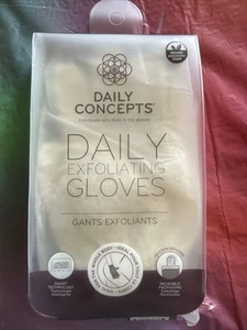 Guantes exfoliantes Daily Concepts ideales para el cuerpo orgánico NUEVO - Imagen 1 de 2