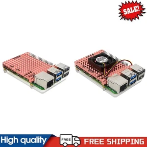Pure Copper Heatsink Cooling Kit Passive Cooling Enclosure for Raspberry Pi 5 - Afbeelding 1 van 13