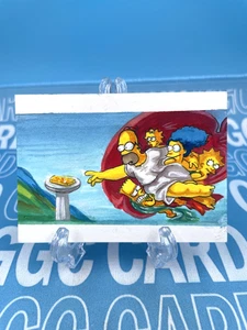 GGC Studio The Simpsons & Creazione di Adamo Artist Auto Sketch Card 1/1 #S - Picture 1 of 2