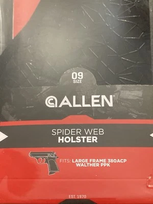 ALLEN "Spider Web Funda" Talla 09 "Marco Grande 380ACP Walther PPK" Nuevo Foto 1 de 4